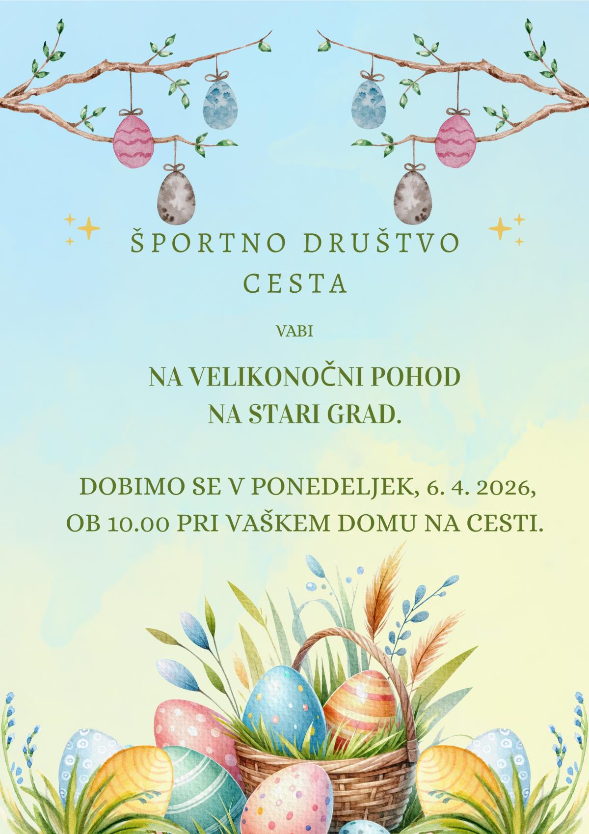 VABILO VELIKONOČNI POHOD 1 2026